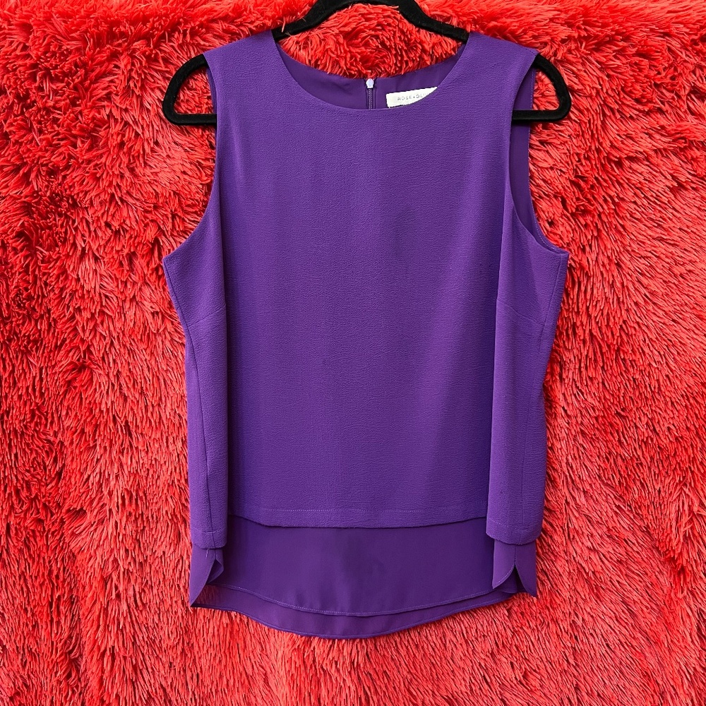 Rose + Olive Sleeveless Blouse